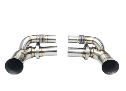 Sports exhaust side silencer straight pipe non valved Porsche 991 GT3 and GT3 RS - 99711104782, 99711104784, 99711104781, 99711104882, 99711104881, 99711104884